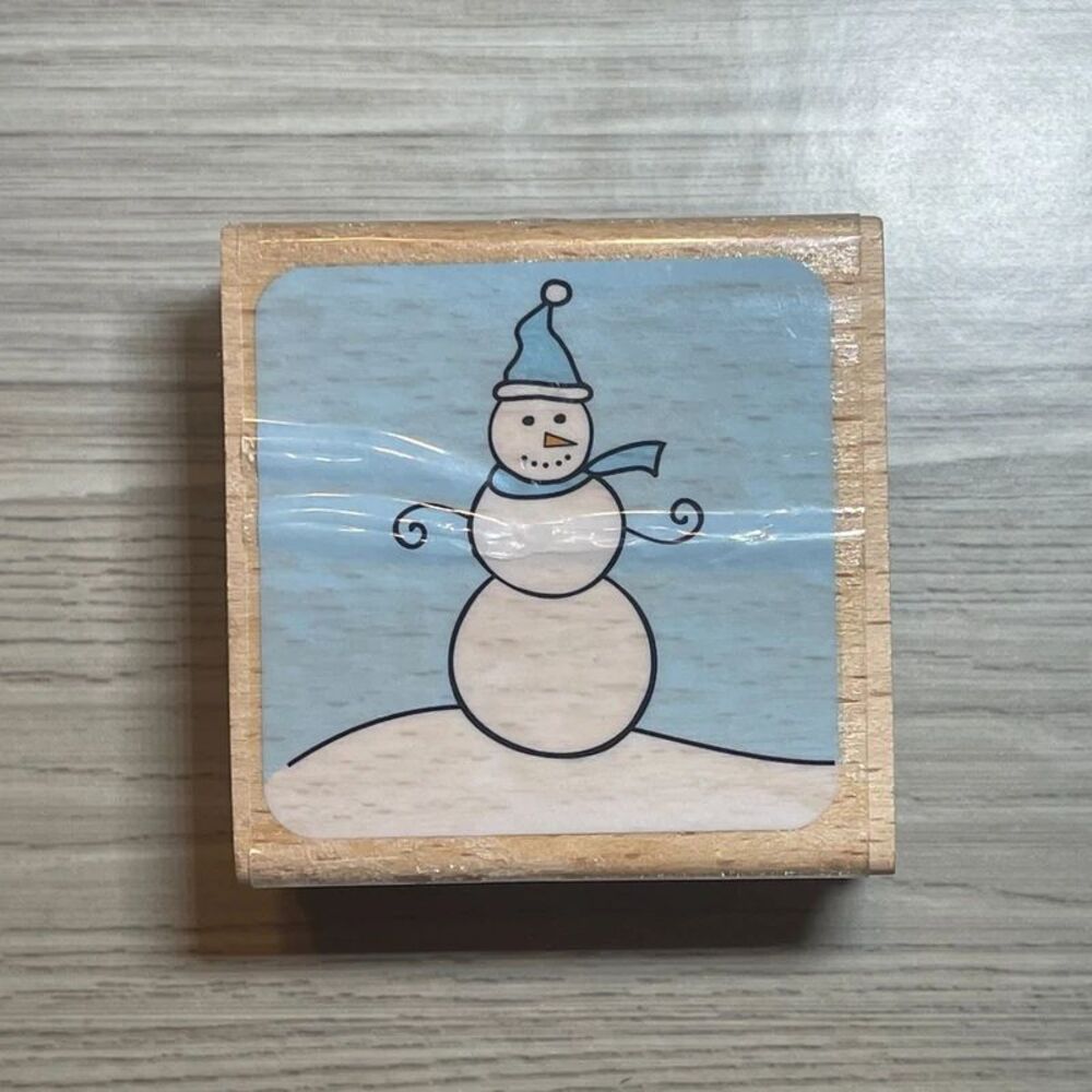 katie & co. NWT Snowman Rubber Stamp